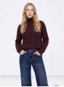 JERSEY CENEFA GRANATE CON CUELLO