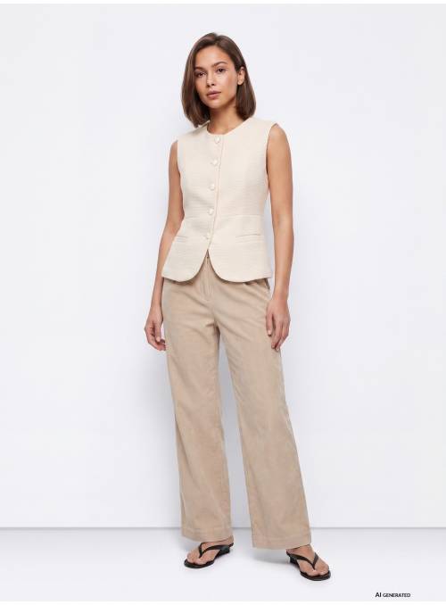 PANTALON FLORENTINA BEIGE TIFFOSI