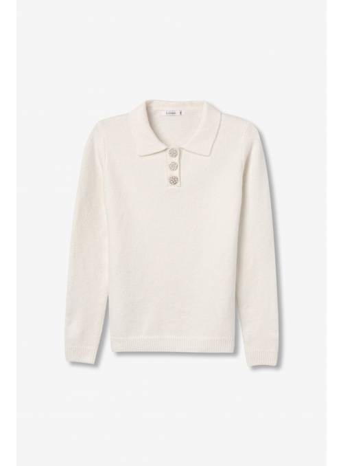 JERSEY MARILYN BLANCO BOTON PERLA TIFFOSI