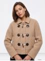 CHAQUETA MIRA BEIG BOTON MADERA TIFFOSI