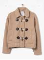 CHAQUETA MIRA BEIG BOTON MADERA TIFFOSI