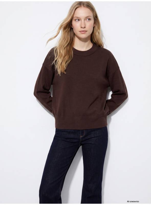 JERSEY PUNTO CORTE AMPLIO CHOCOLATE