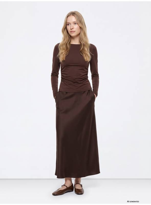 FALDA KANSAS MARRON TIFFOSI