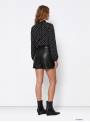 SHORT SONIA NEGRO ECOPIEL TIFFOSI