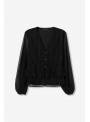 BLUSA TONNI NEGRA DETALLES GLITER