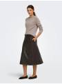 FALDA MINI MARRON CORTE FLUIDO ONLY