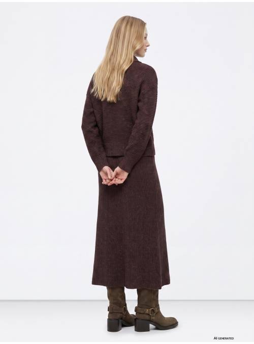 FALDA MANHATTAN MARRON TIFFOSI