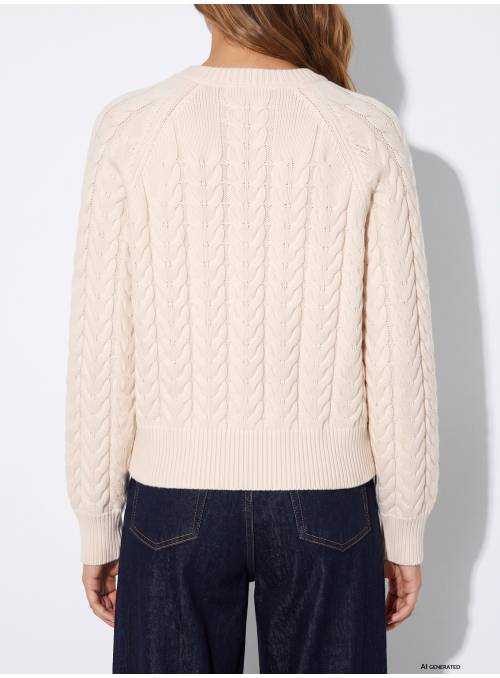 REBECA TRENZADA PUNTO EN BEIGE TIFFOSI