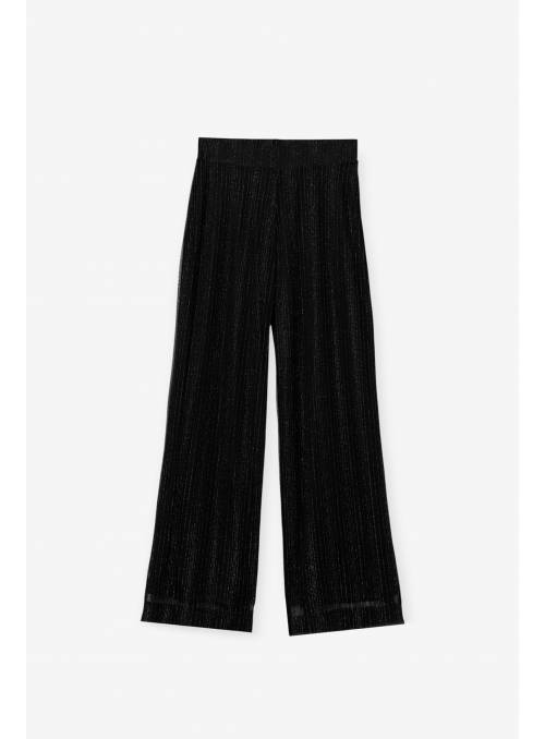 PANTALÓN FIESTA CON GLITER NEGRO TIFFOSI