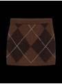 FALDA DARLA PUNTO MARRON ROMBOS VERO MODA