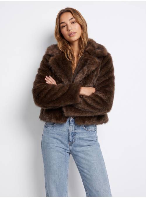 CHAQUETON IRINA MARRON PELO TIFFOSI