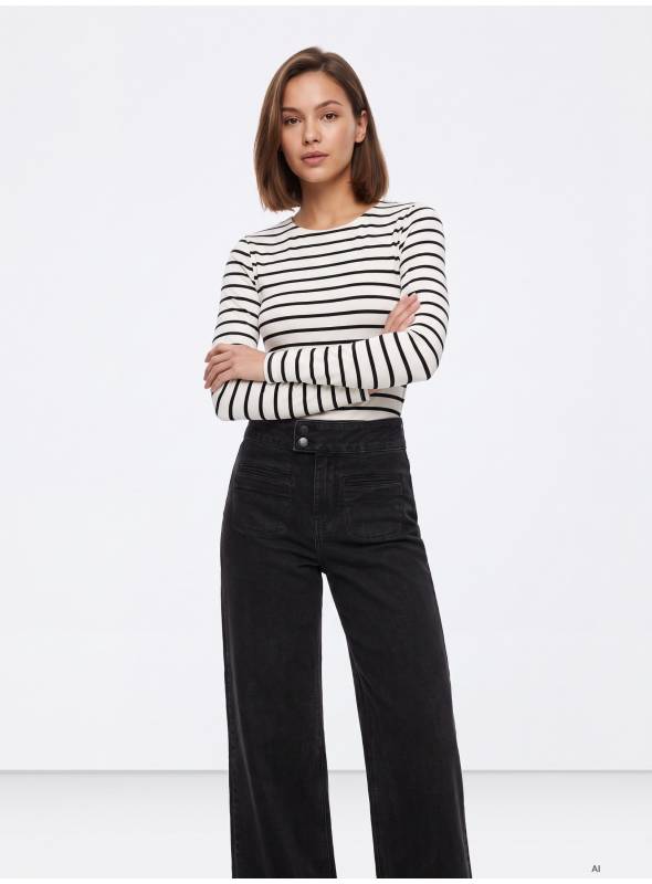 TOP RAYA NEGRO M/L TIFFOSI