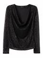 TOP ELLIE NEGRO BRILLO TIFFOSI