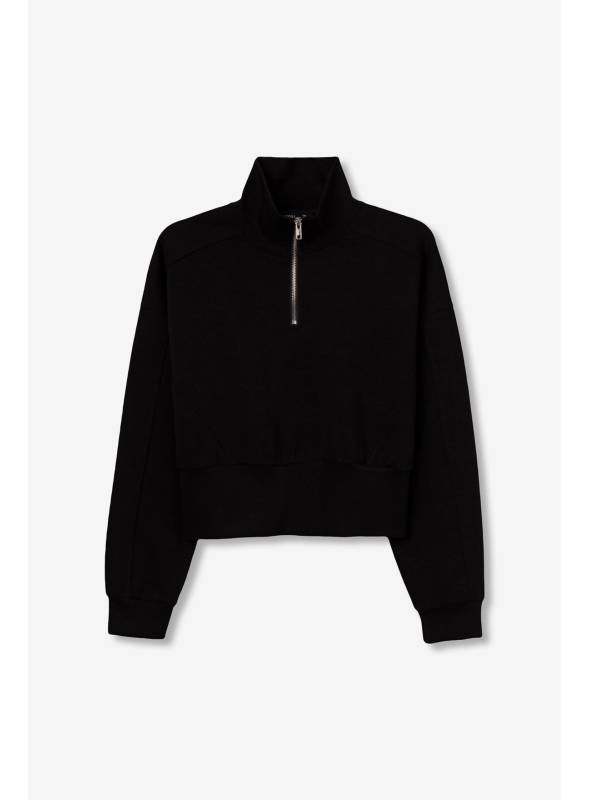 SUDADERA TEDDY NEGRA CREMALLERA TIFFOSI