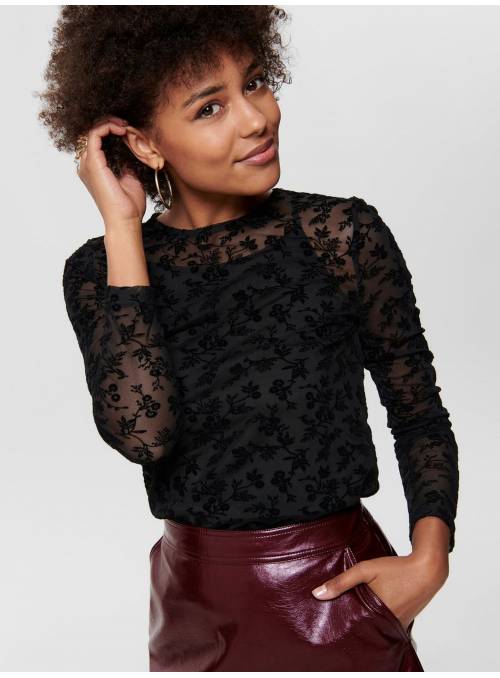 BLOUSE - CLOSED NECKLINE FEM KNIT PL54/P