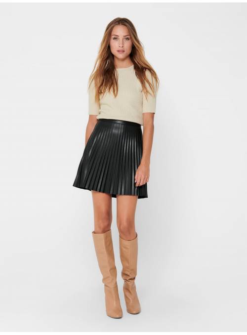 SKIRT FEM KNIT PPU100 - BLACK - 